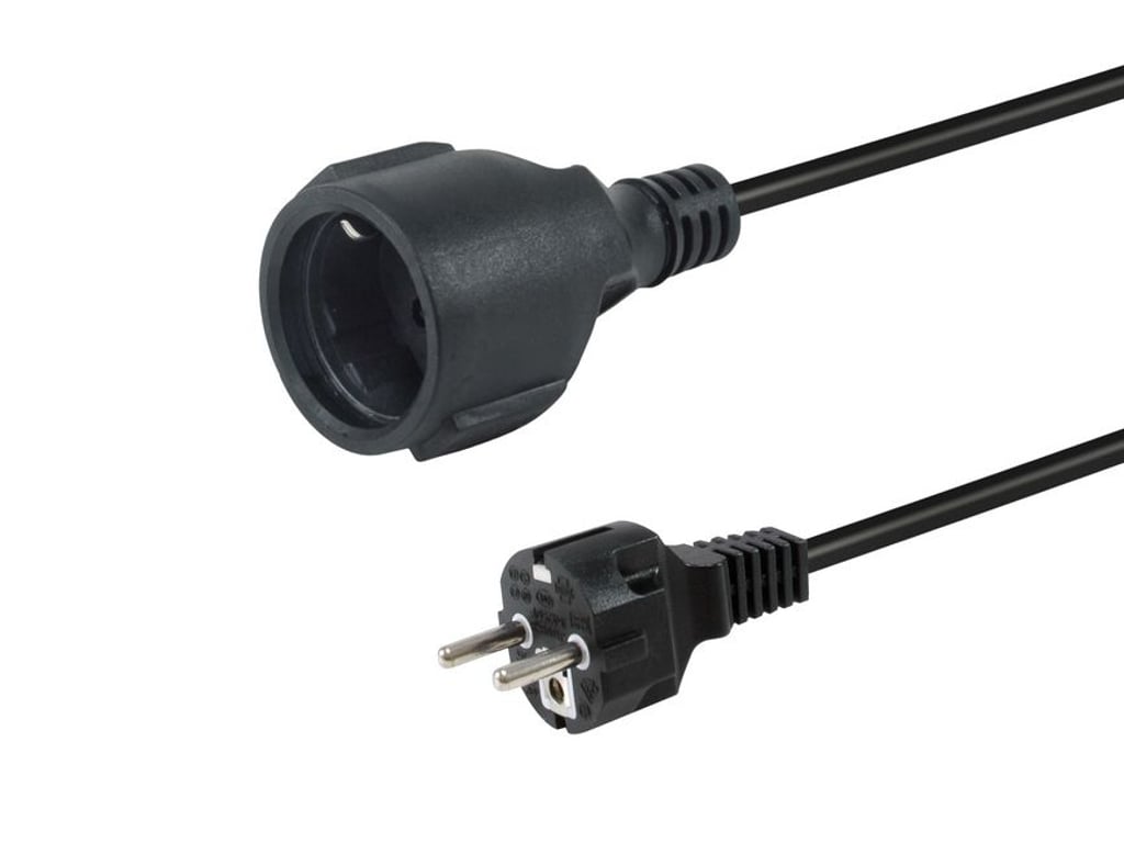Equip 112180 kabel zasilające Czarny 1,8 m CEE7/7 CEE7/3
