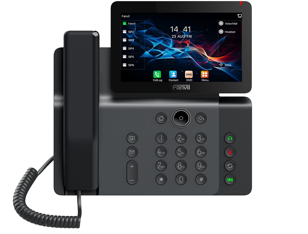Fanvil V66 telefon VoIP Ciemny Szary 20 linii IPS Wi-Fi