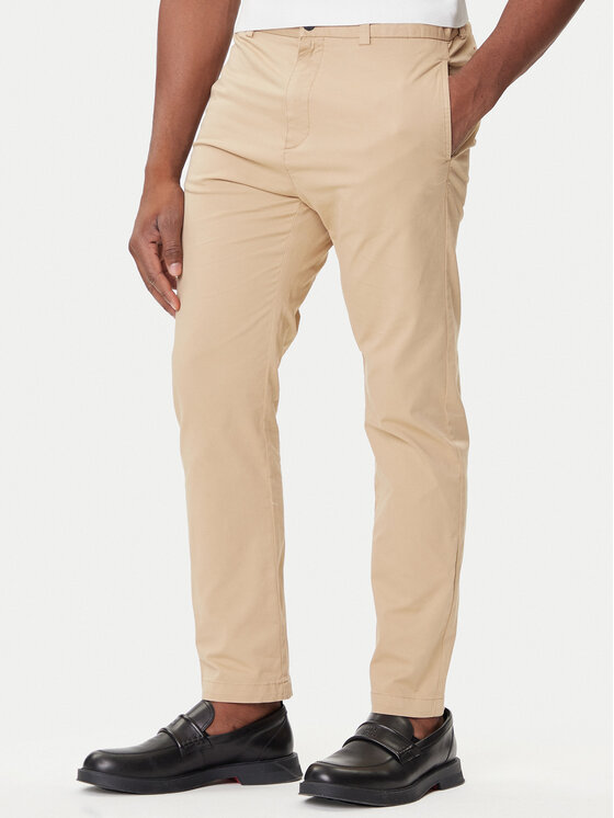 HUGO Chinosy David251D 50530886 Beżowy Slim Fit