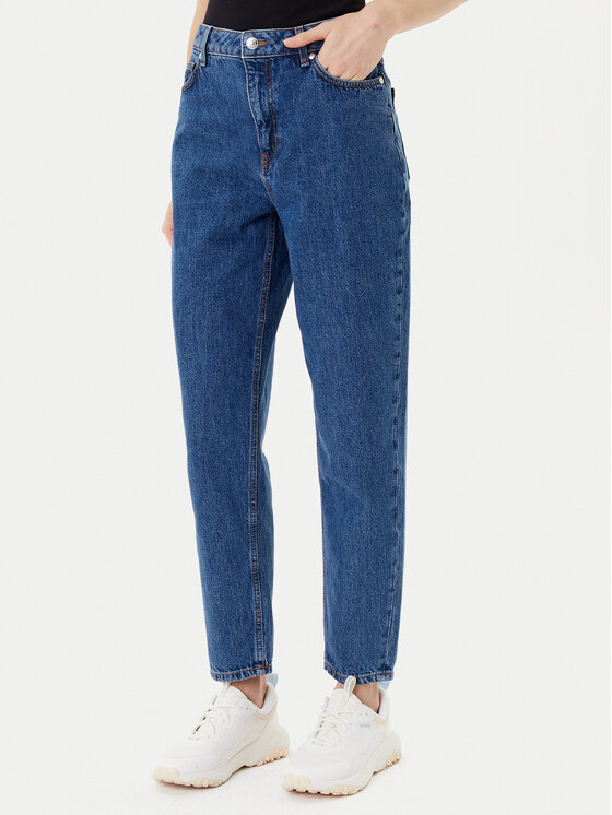 HUGO Jeansy Garlene 50542462 Niebieski Mom Fit