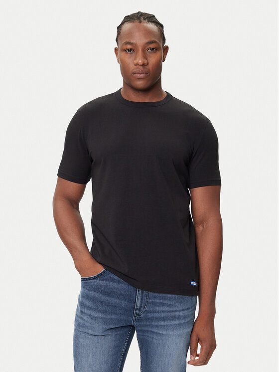 HUGO Komplet 2 t-shirtów Naolo 50546933 Czarny Regular Fit