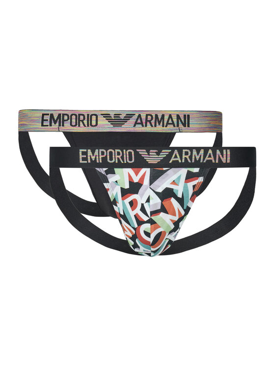 Emporio Armani Underwear Komplet 2 par slipów Jock Strap EM000257 AF10798 MC104 Kolorowy
