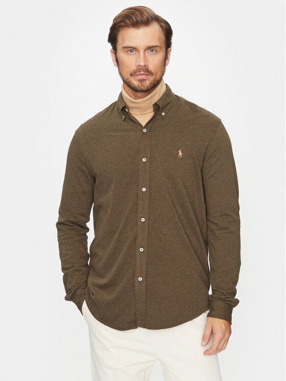 Polo Ralph Lauren Koszula 710654408111 Zielony Regular Fit
