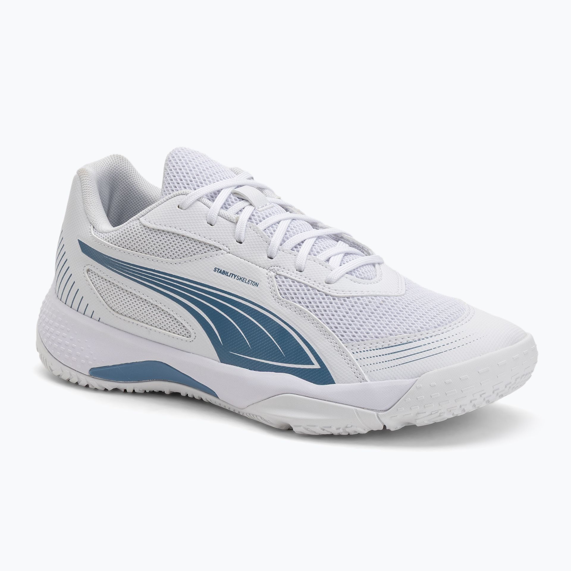 Buty do sportów halowych PUMA Solarflash III puma white/blue horizon WYSYŁKA W 24H 30 DNI NA ZWROT