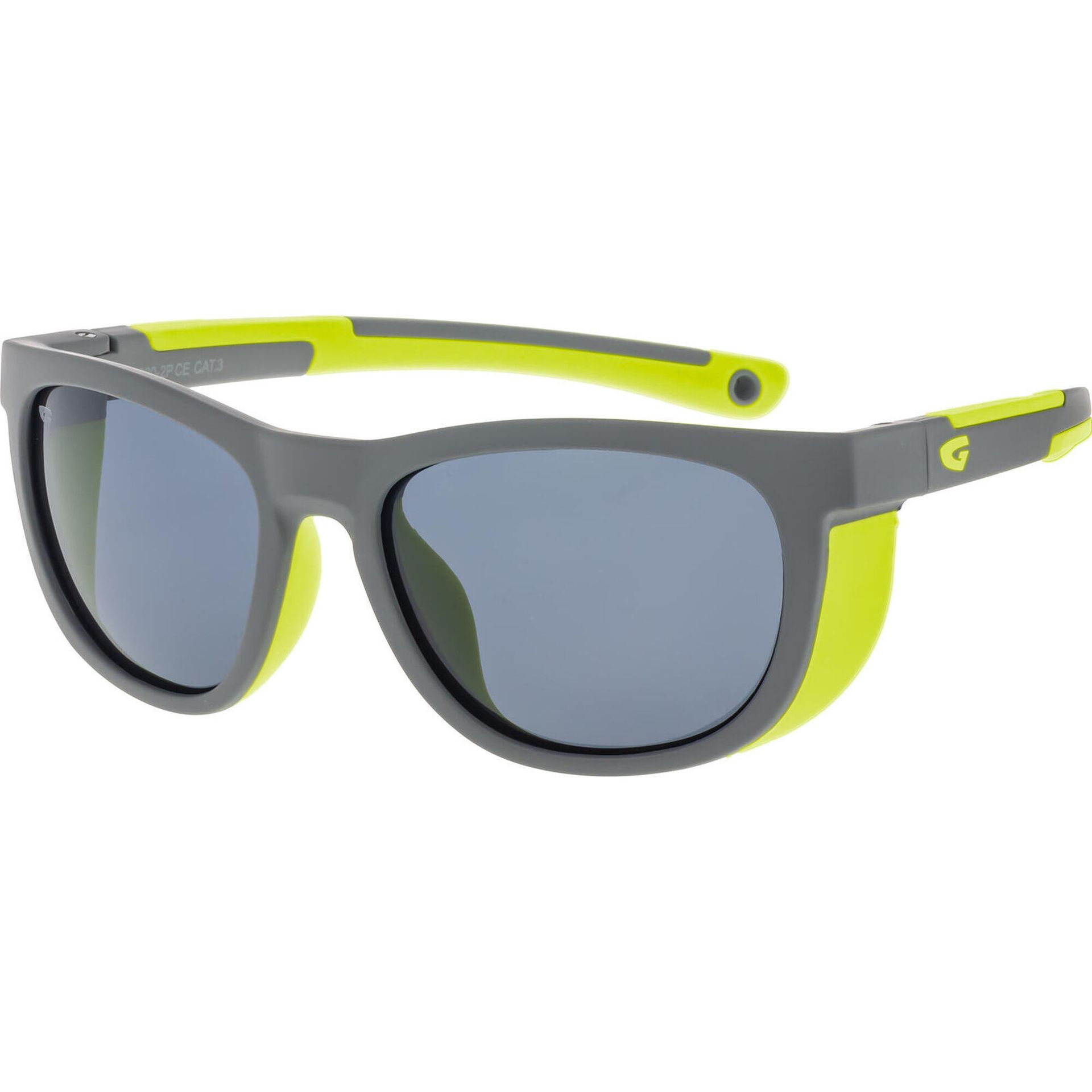 Okulary przeciwsłoneczne dziecięce GOG Eden  matt grey/neon yellow/smoke