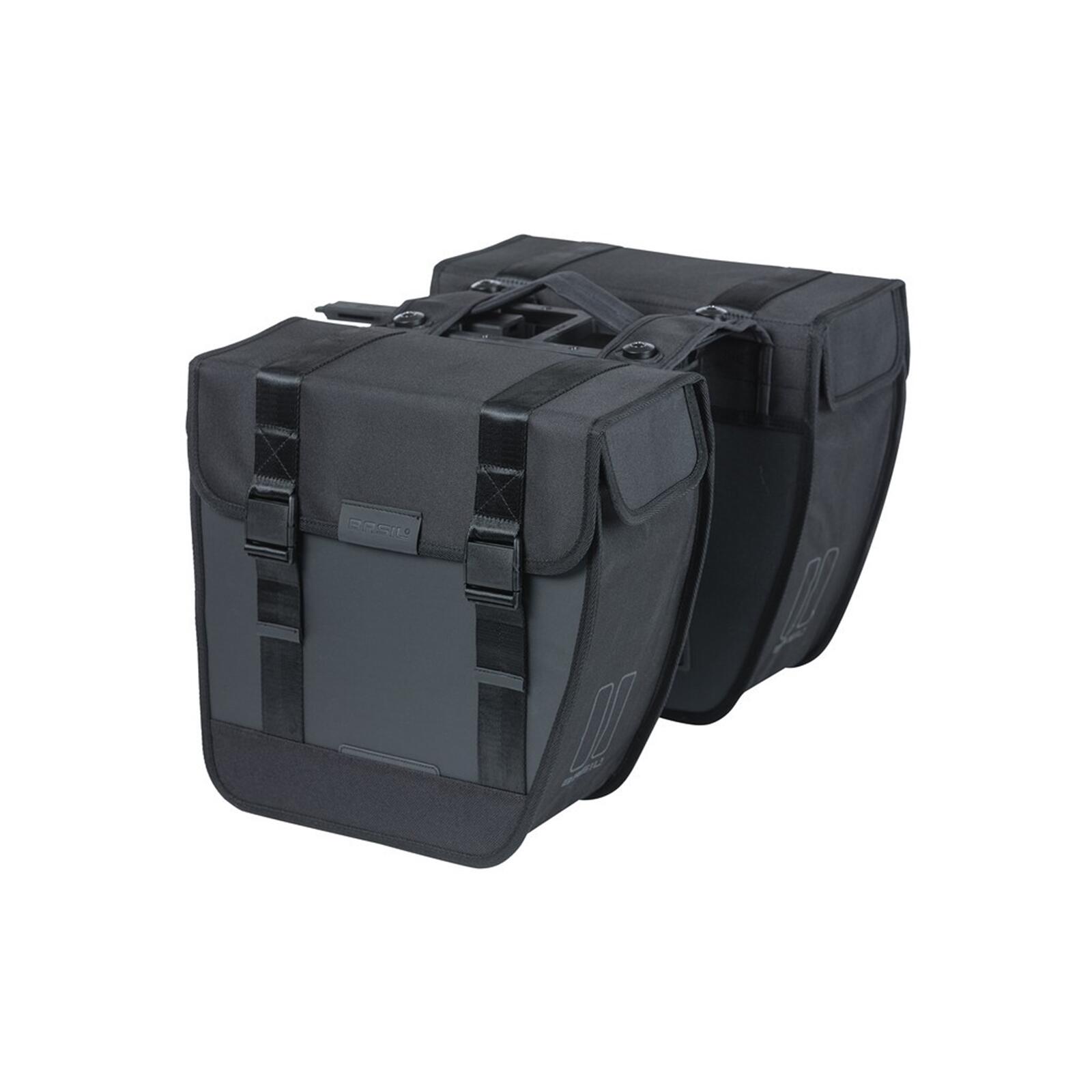 Basil Tour Double Pannier Bag 28l, czarny 2022 Sakwy 18188