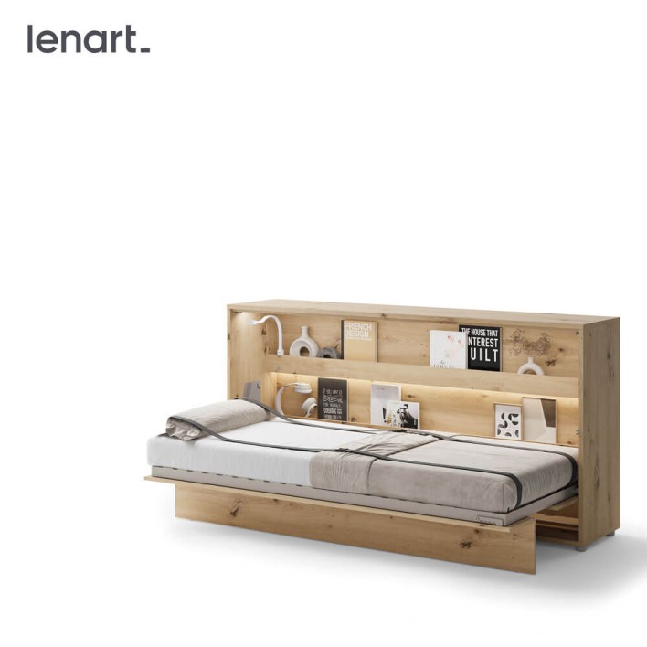 BED CONCEPT BC-06 - półkotapczan poziomy 90 - dąb artisan