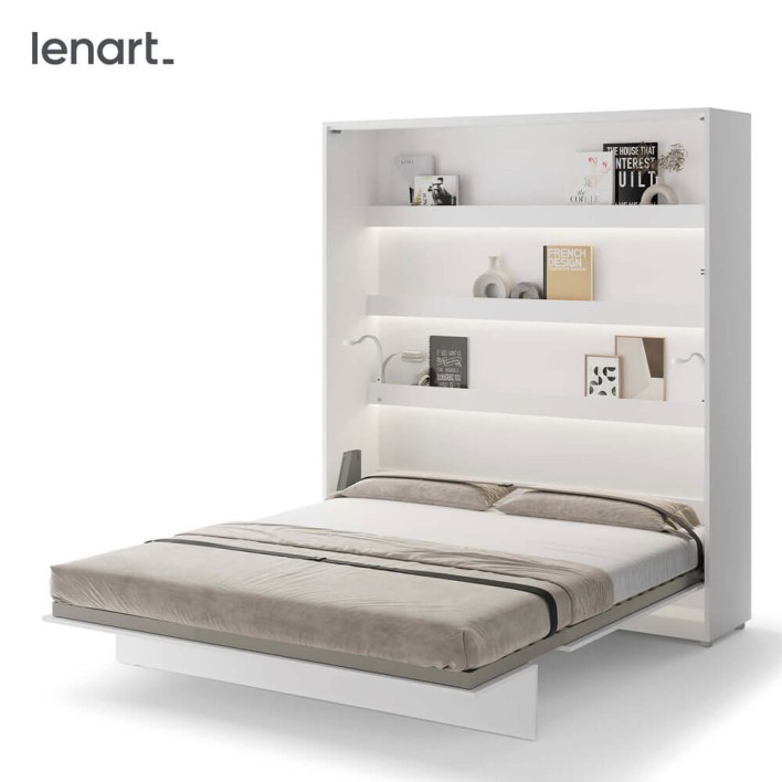 BED CONCEPT BC-13 - półkotapczan pionowy 180 - biały