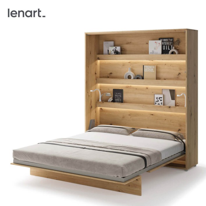 BED CONCEPT BC-13 - półkotapczan pionowy 180 - dąb artisan