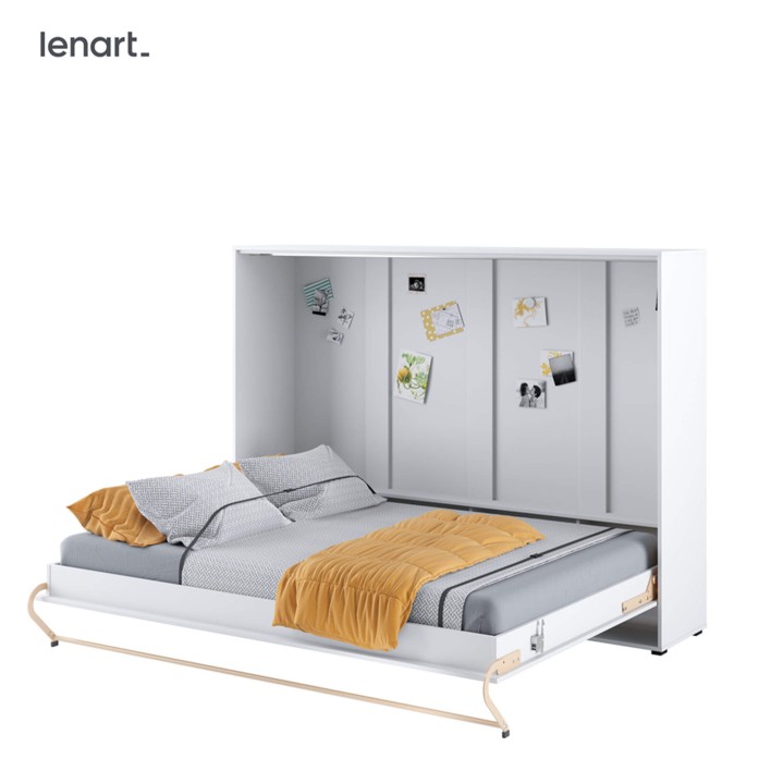 CONCEPT PRO CP-04 - półkotapczan poziomy pod materac 140x200 - biały