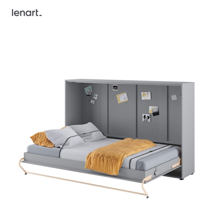 CONCEPT PRO CP-05 - półkotapczan poziomy pod materac 120x200 - szary