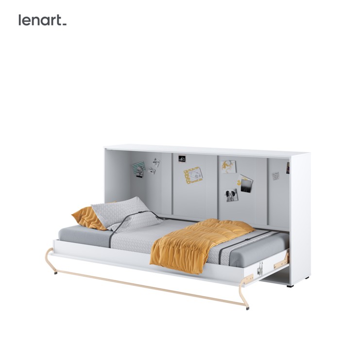 CONCEPT PRO CP-06 - półkotapczan poziomy pod materac 90x200 - biały