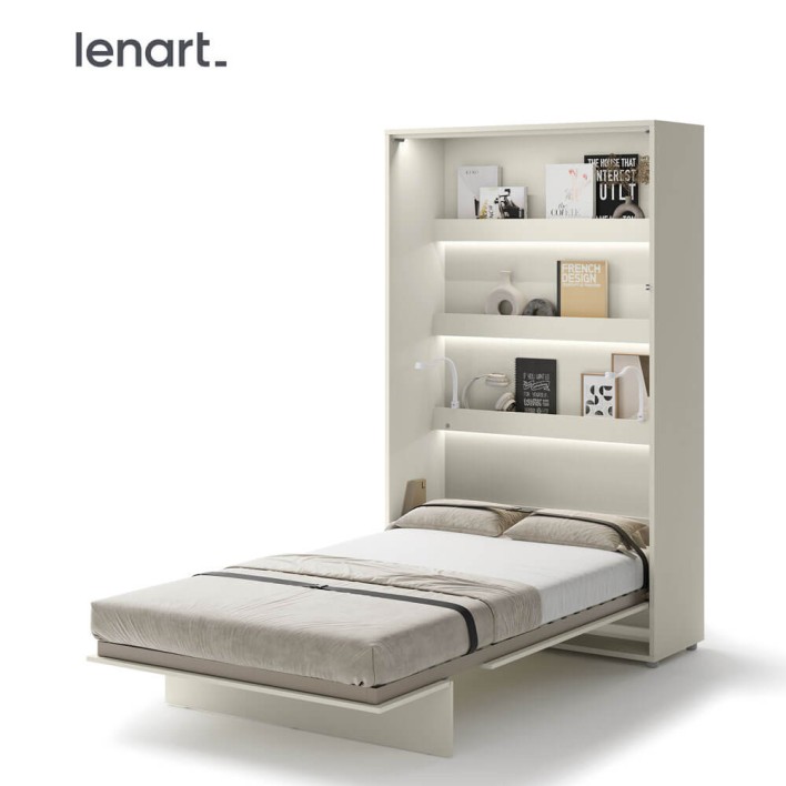 BED CONCEPT BC-02 - półkotapczan pionowy 120 - kaszmir