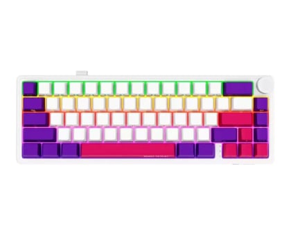 Lorgar KBP70 Mini HOT SWAP RGB biała LRG-KBP70MW-WH