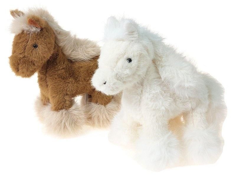 Koń pluszowy 25x21cm Mix - zabawka