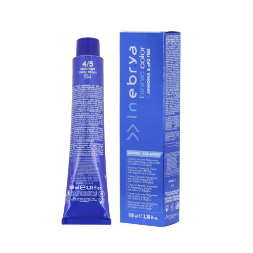Inebrya Bionic Color Farba do włosów 100 ml Odcień 4/5 Chestnut Mahogany