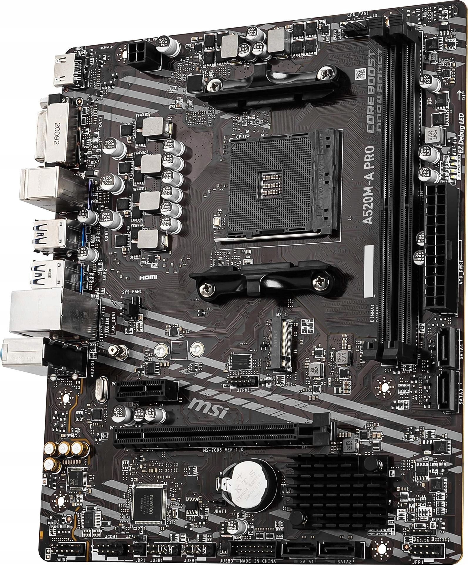 MSI A520M-A PRO AM4 2DDR4 DVI/HDMI USB