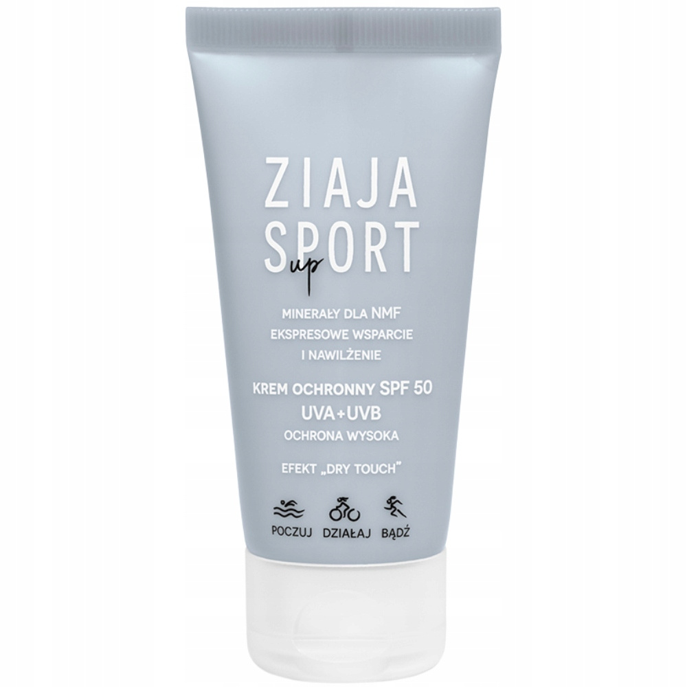 Ziaja Sport Nawilżający Krem Do Twarzy Wysoka Ochrona SPF 50 Na Dzień 50ml