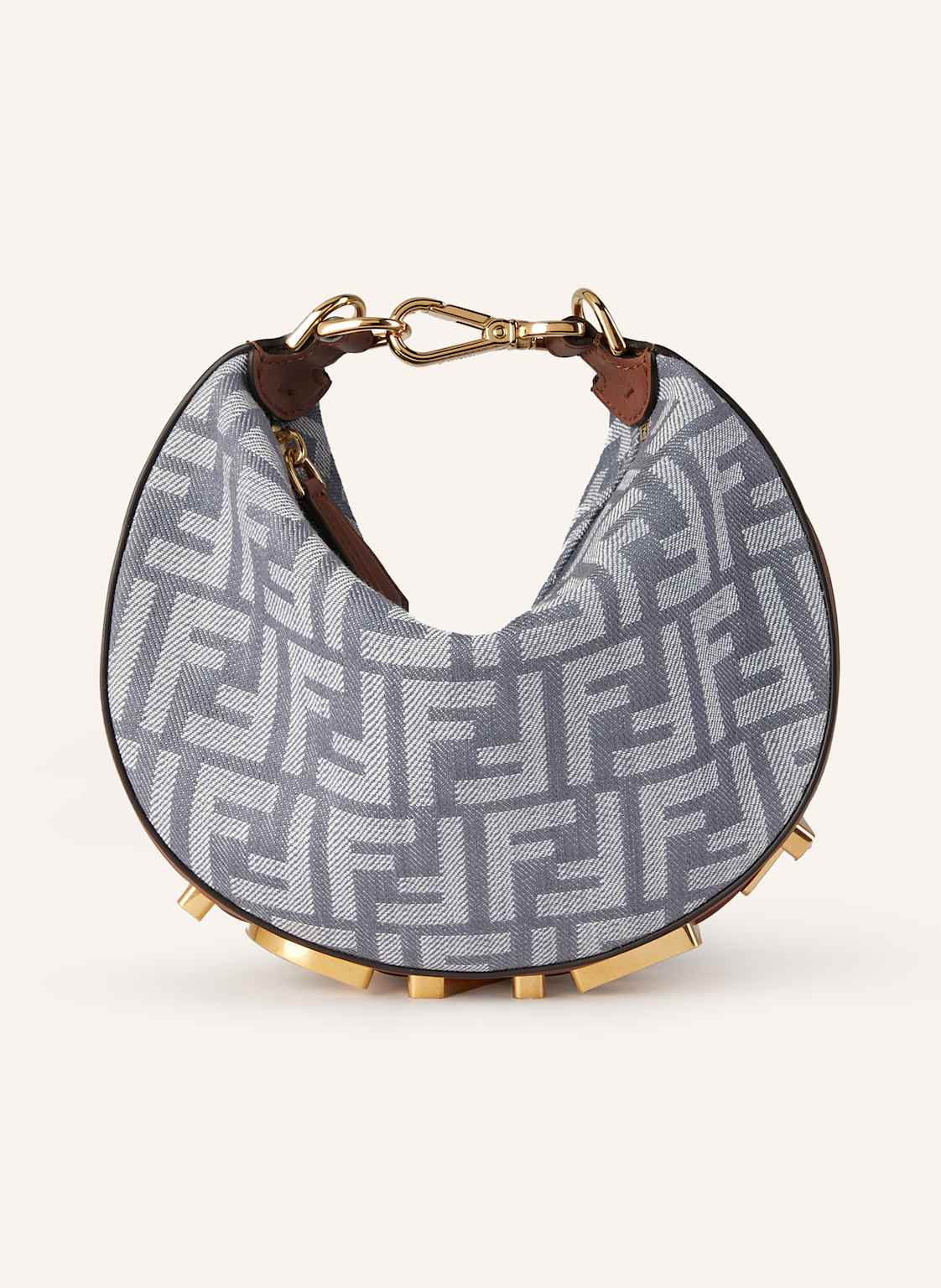 Fendi Torebka Hobo Fendigraphy Mini blau
