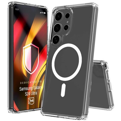 Etui 3MK Hardy LiqForce MagCase do Samsung Galaxy S24 Ultra Przezroczysty