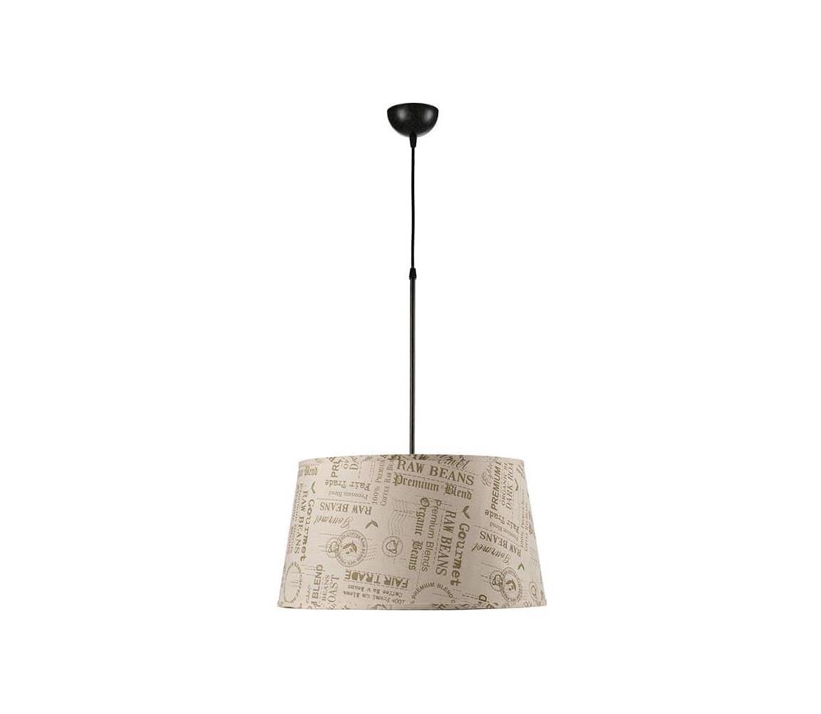 ONLI - Żyrandol na lince MAIDA 1xE27/15W/230V śr. 50 cm brązowy