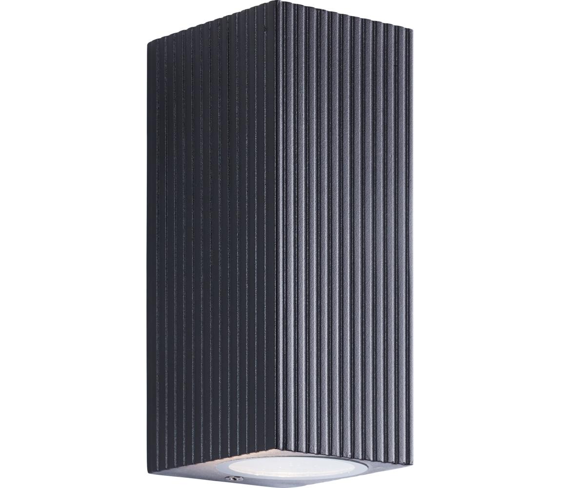 Brilliant - Kinkiet zewnętrzny JELANI 2xGU10/10W/230V IP44 czarny