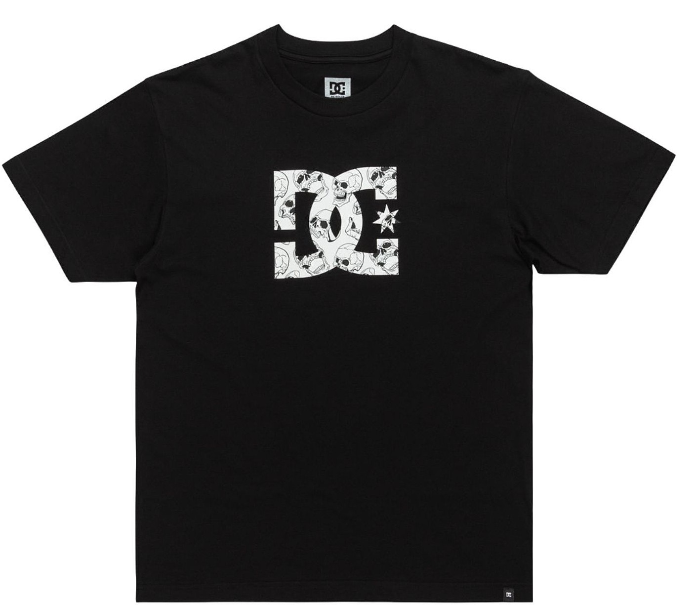 t-shirt DC STAR SKULLY LHSS BLACK