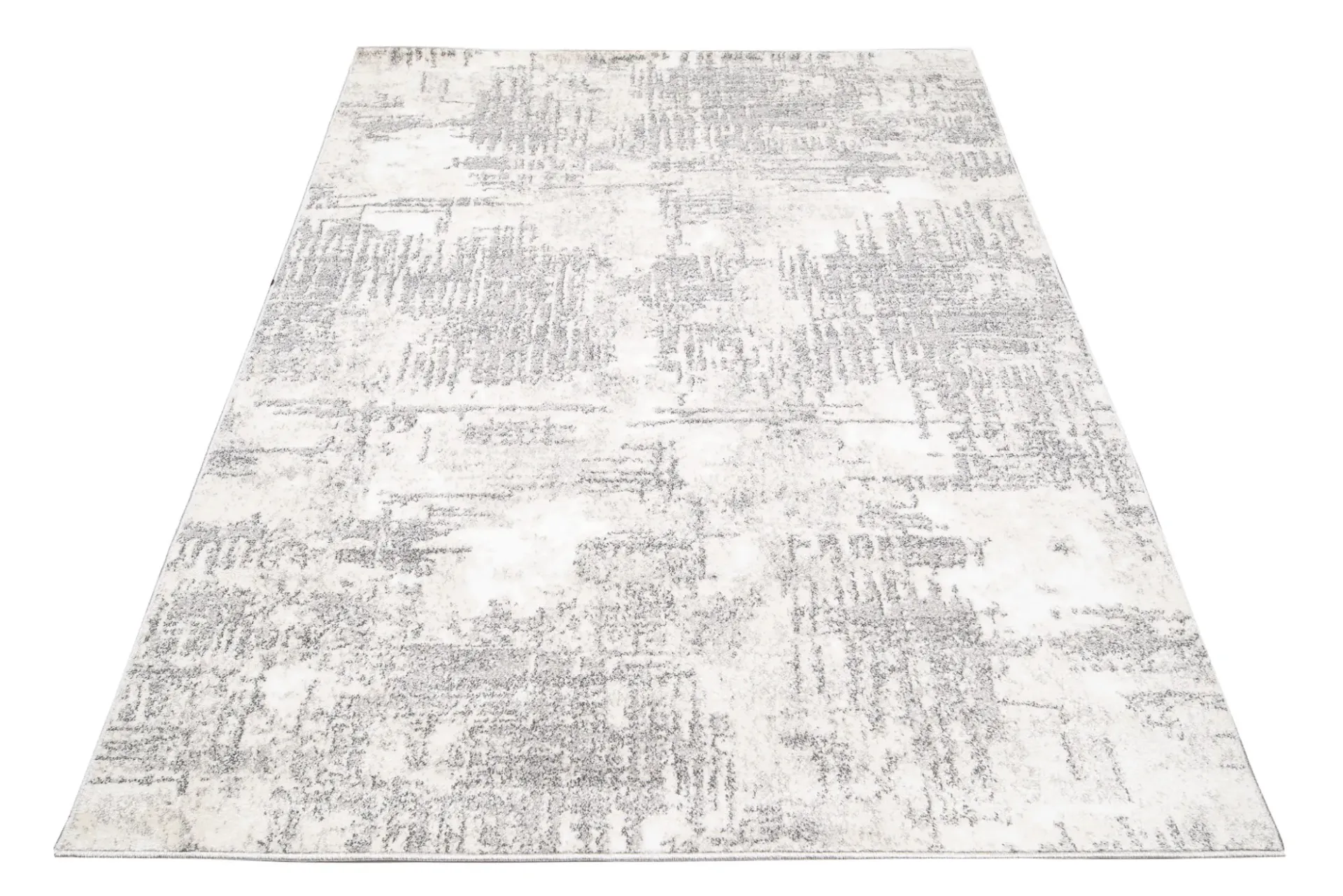 Szary nowoczesny dywan z przetarciami - Nistor 4X