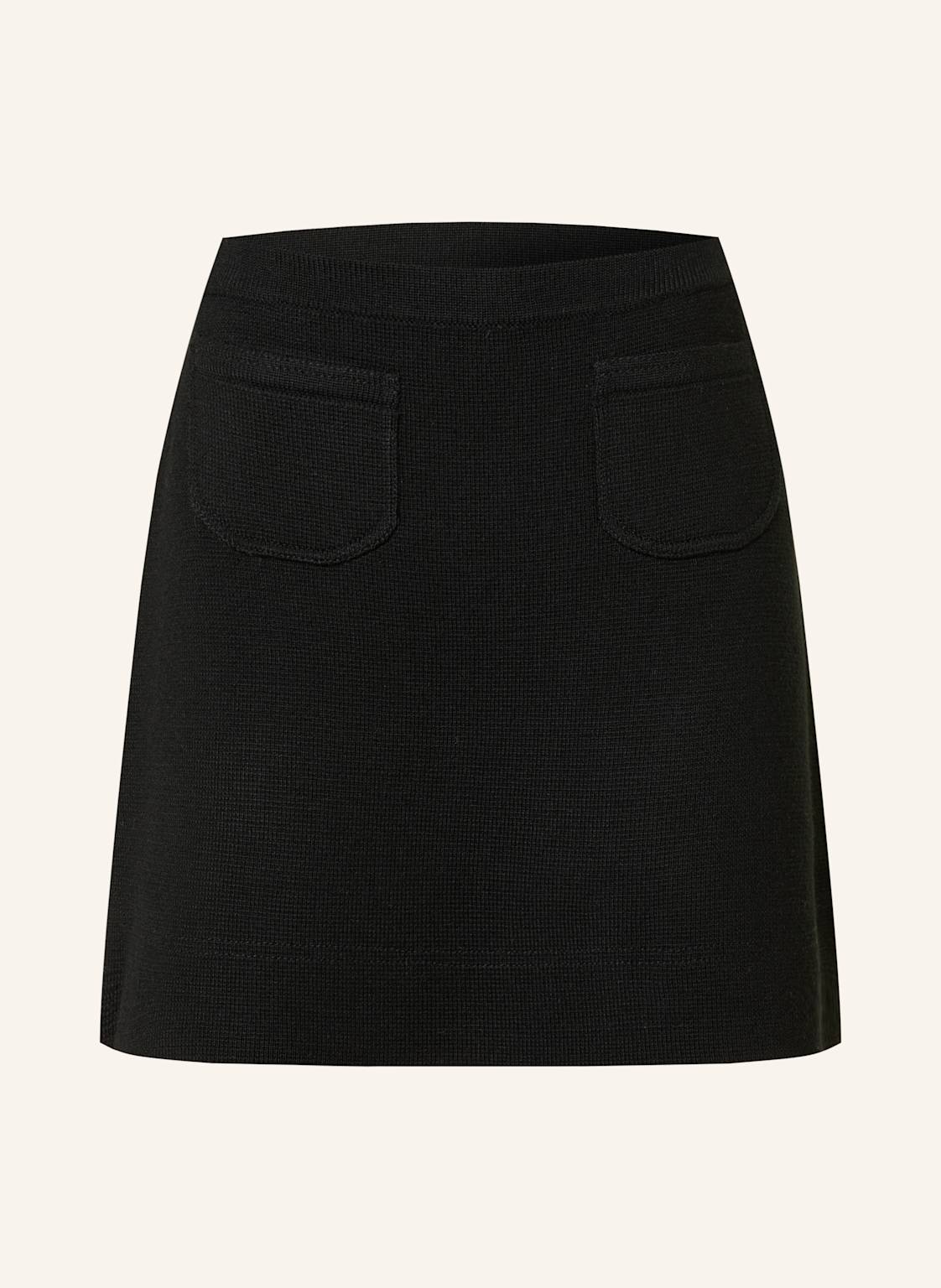 Claudie Pierlot Spódnica Z Dzianiny schwarz