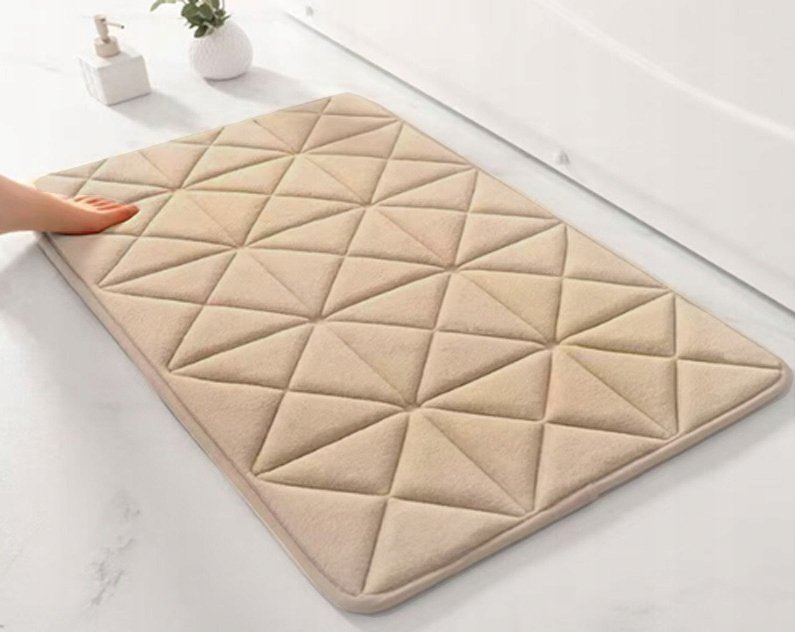 DYWANIK ŁAZIENKOWY 50X80CM DUŻY MIĘKKI XXL CHŁONNY ANTYPOŚLIZG MEMORY FOAM