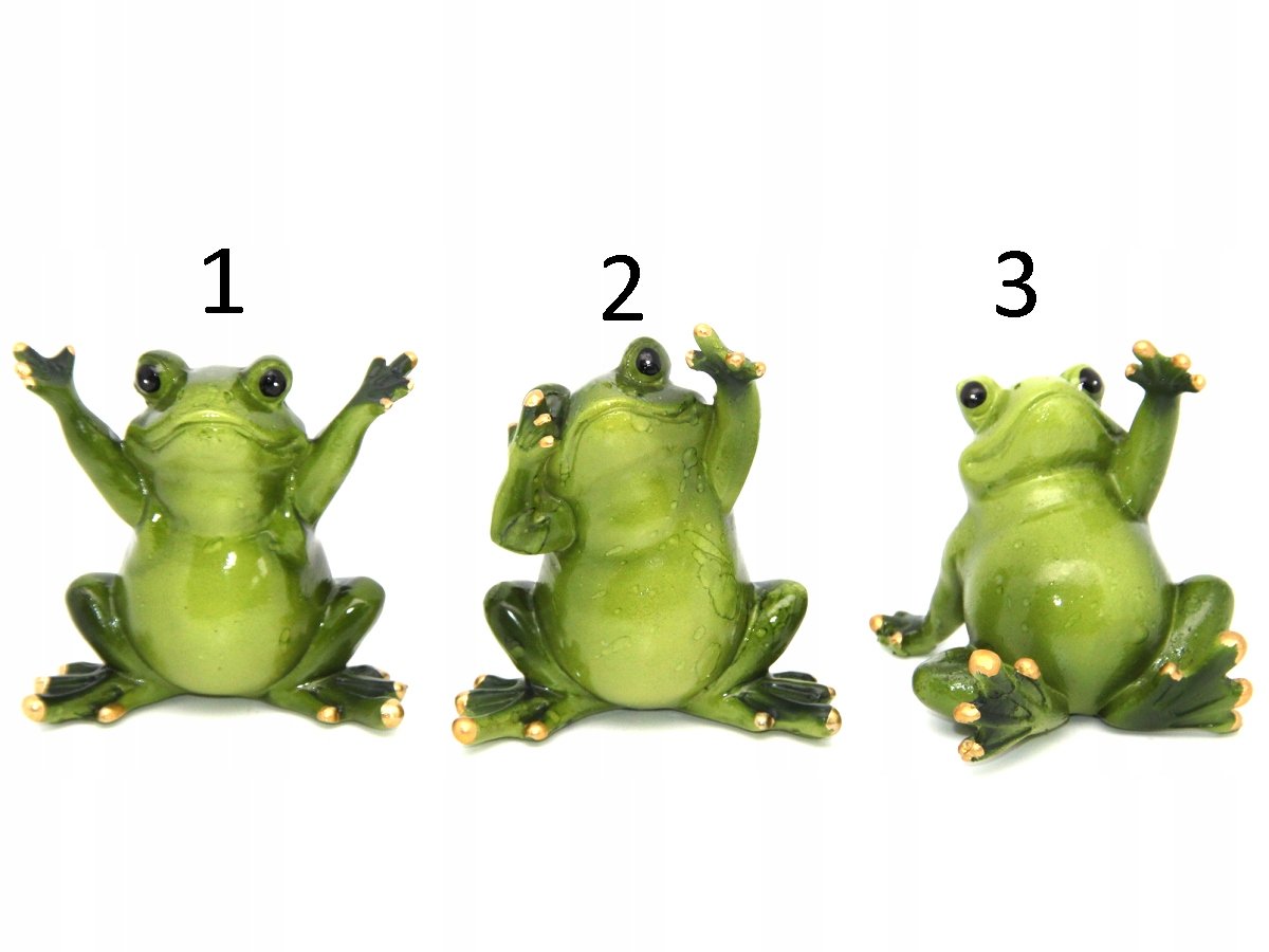 FIGURKA DEKORACYJNA ŻABKA NA SZCZĘŚCIE MIX 3 WZORY NA PREZENT