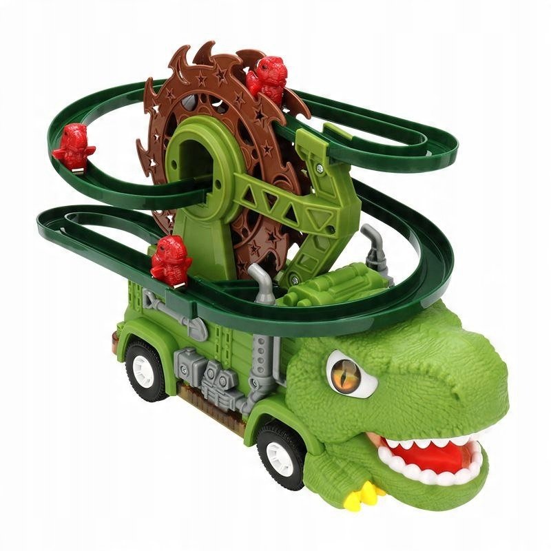 TOR WYŚCIGOWY SAMOCHÓD INTERAKTYWNY DINOZAUR TYRANOZAUR PREZENT ZABAWKA