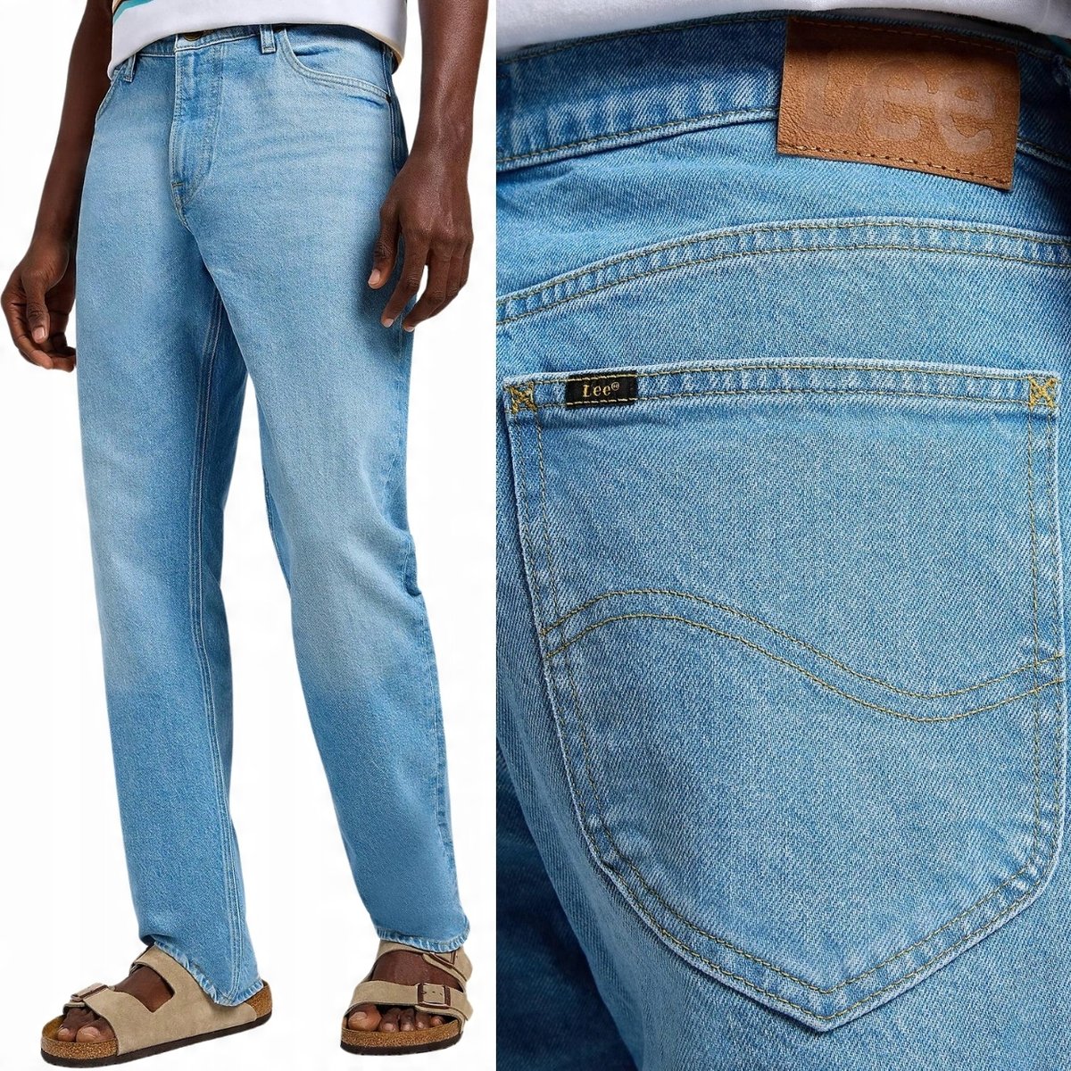 Lee WEST RELAXED FlyingHigh klasyczne luźne proste spodnie jeansowe W36 L34