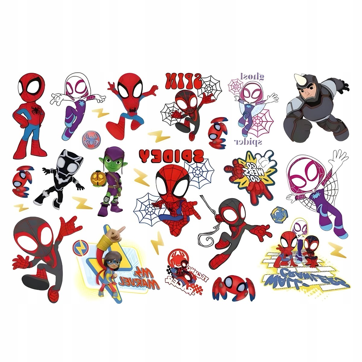 TATUAŻE DLA DZIECI SPIDEY ZMYWALNE DZIECIĘCE SPIDERMAN DUŻO WZORÓW H3