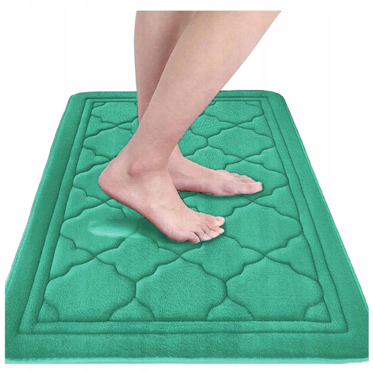 DYWANIK ŁAZIENKOWY MIĘKKI CHŁONNY ANTYPOŚLIZGOWY 50 x 80CM DUŻY MEMORY FOAM