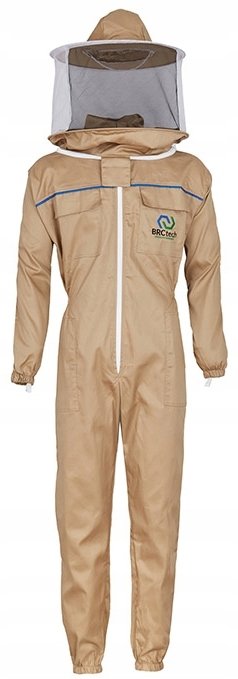 Kombinezon pszczelarski z kapeluszem Standard BRCtech rozmiar L beżowy