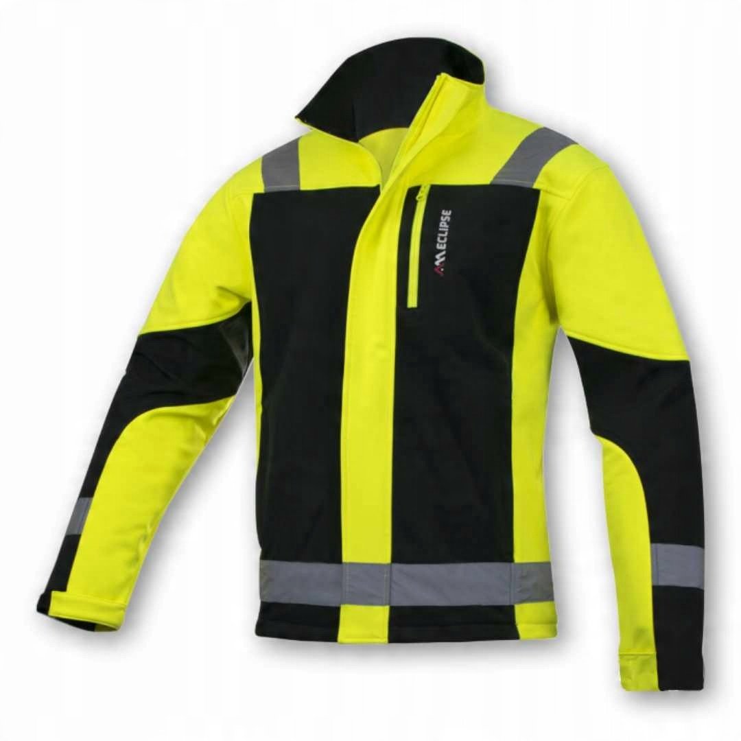 Softshell roboczy Odblaskowy męski Kurtka Ostrzegawcza Pasy Odblaskowe 3XL