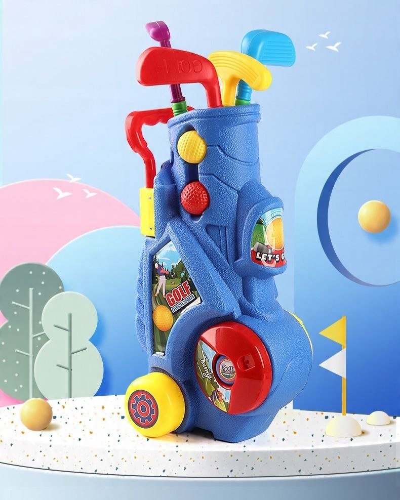 ZESTAW DO GRY W MINI GOLFA ZESTAW PREZENT DLA DZIECI ZABAWKA OGRODOWA 3+