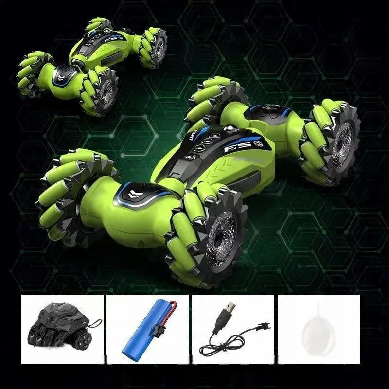 SAMOCHÓD KASKADERSKI ZDALNIE STEROWANY KOLOR ZIELONY ZABAWKA DLA DZIECI