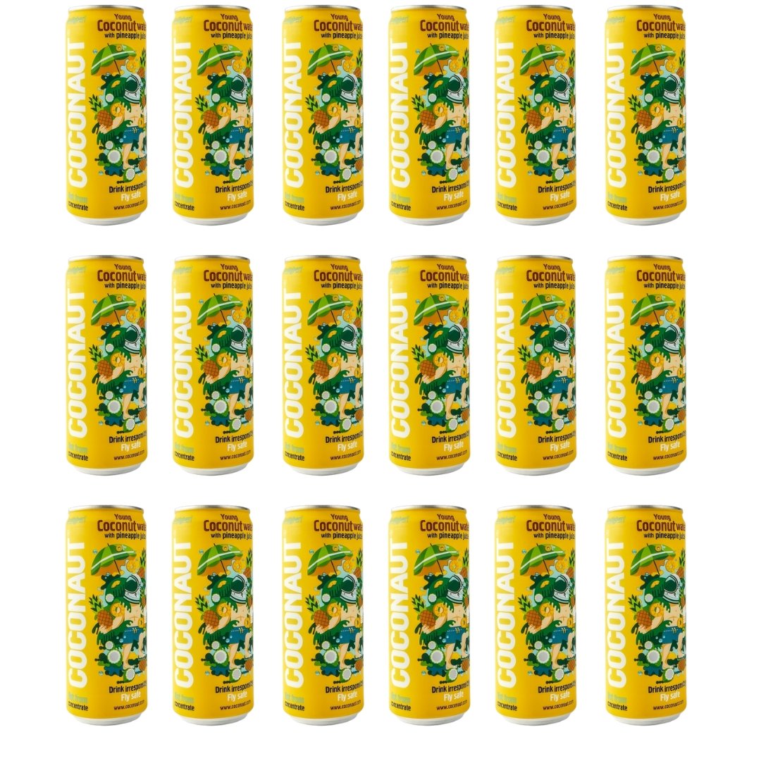 Woda kokosowa z sokiem ananasowym 18x320ml - Coconaut