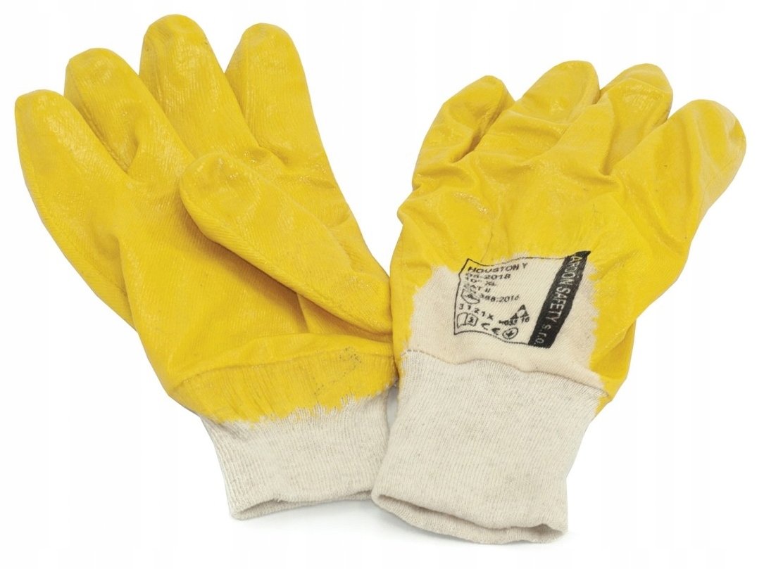 Rękawice Powlekane Gumowane Pszczelarskie do prac w Pasiece rozmiar 8