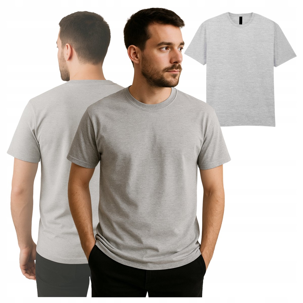 T-SHIRT męski roboczy koszulka męska Bawełna Amerykańska OEKO-TEX r. 3XL
