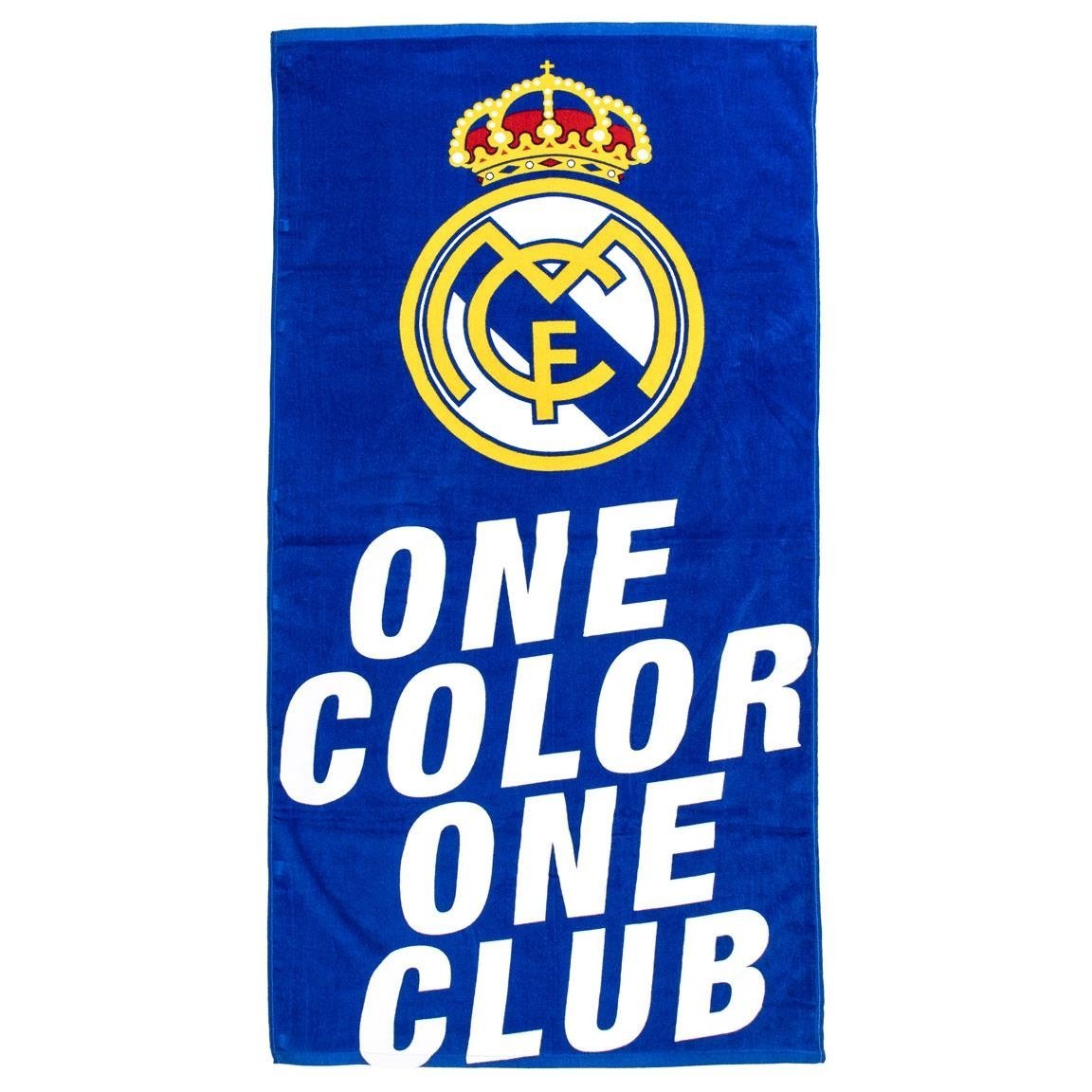 Real Madryt ręcznik plażowy bawełna junior 70x140 cm beach towel 2200010392 wielokolorowy
