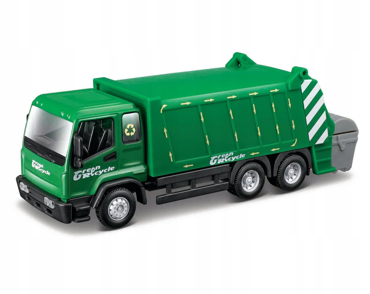 ZIELONA ŚMIECIARKA CIĘŻARÓWKA MODEL BBURAGO 18-32270