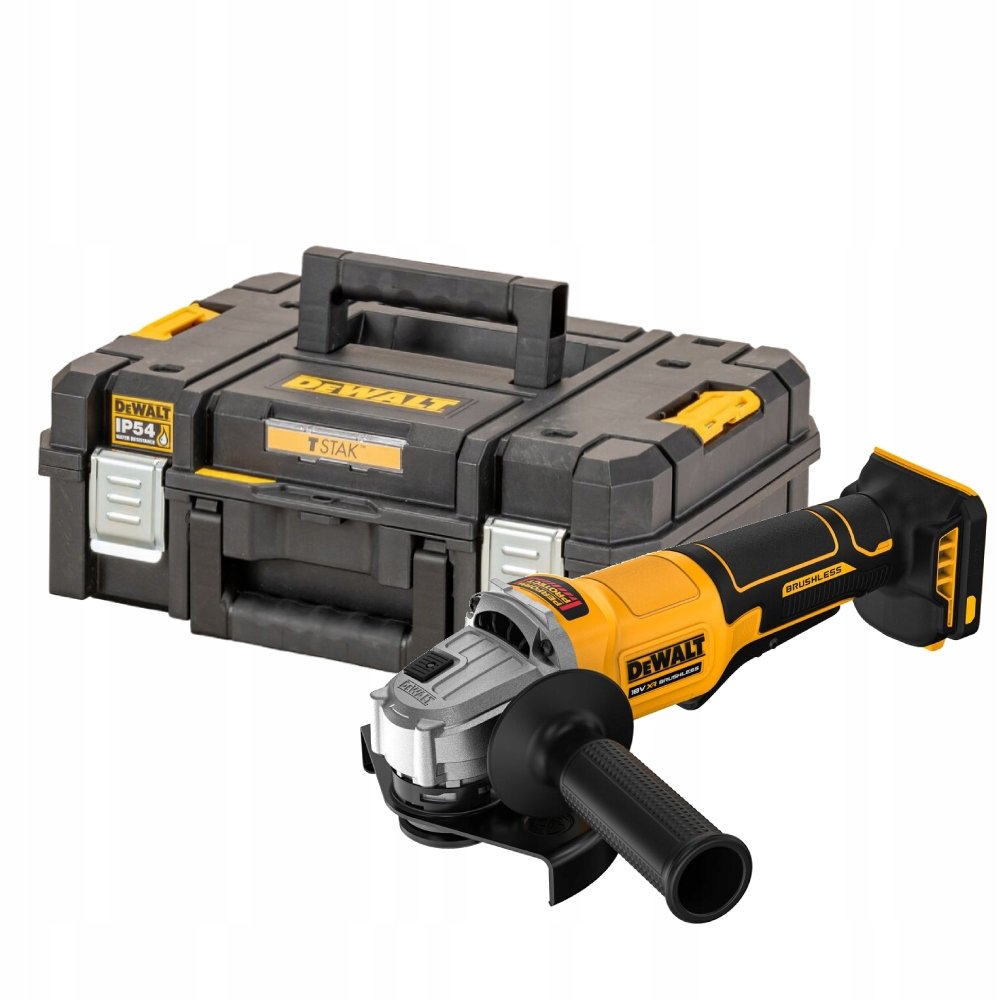 DEWALT SZLIFIERKA KĄTOWA AKUMULATOROWA DCG408NT 125mm 18V WŁ. ŁOPATKOWY