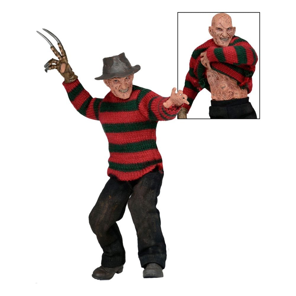 a nightmare on elm street 3 clothed figurka akcji freddy krueger 20 cm neca