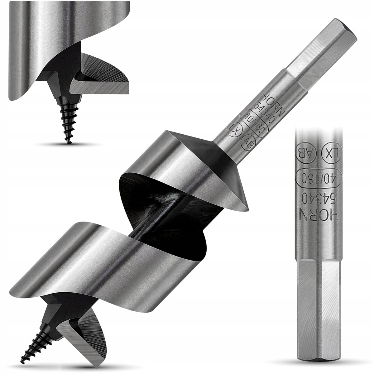 Wiertło Do Drewna Świder 40X150Mm Śrubowe Świdrowe