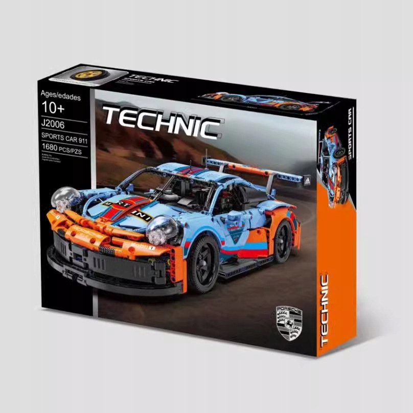 KLOCKI TECHNIC SAMOCHÓD SPORTOWY PORSCHE 1680 EL ZESTAW KLOCKÓW PREZENT