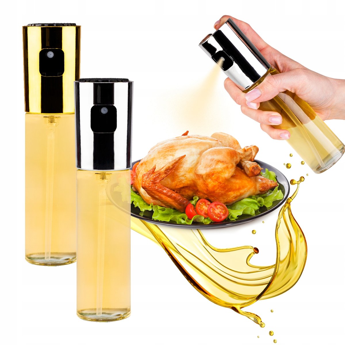 SPRYSKIWACZ DO OLEJU OLIWY OCTU WINA POJEMNIK DOZOWNIK W SPRAYU POMPKA 0,1L