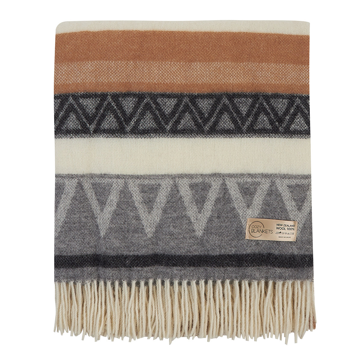 KOC WEŁNIANY cieply miękki 100% wełna pled koce 190x220 Cozy Blankets